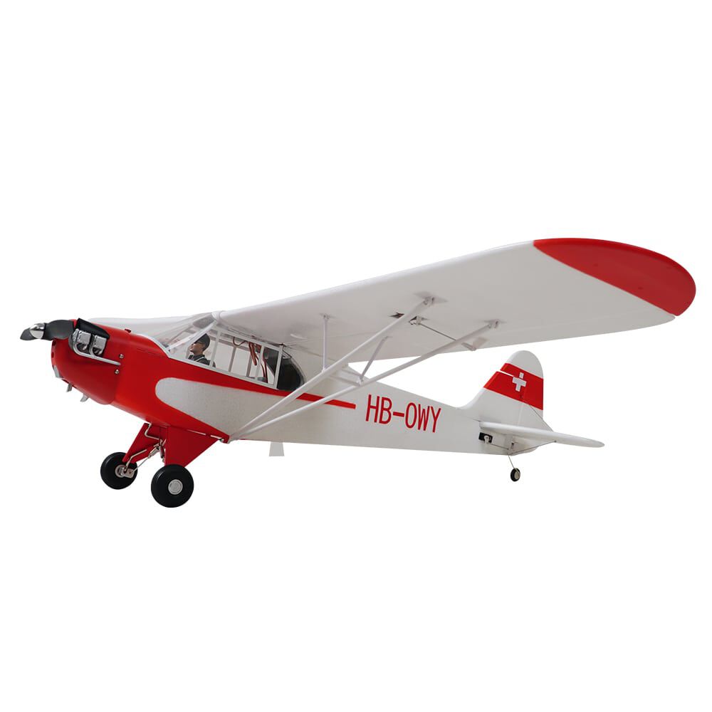 FMS Piper J-3 Cub 1400mm PNP V4 with Floats and Reflex | Horizon Hobby