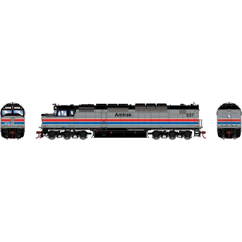 HO SDP40F Locomotive, Amtrak, Phase II #537