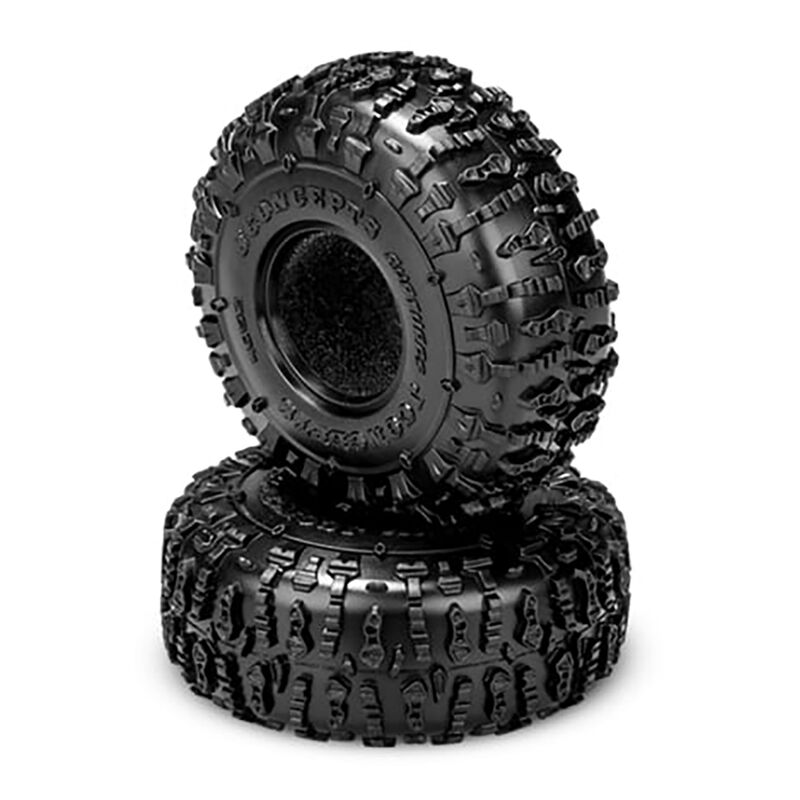 1/24 Ruptures 1.0" Crawler Tires and Inserts, Green Compound (2)