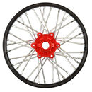 1/4 Pro-Spec Aluminum V2 Bead Front Wheel Black/Red (1): Promoto-MX