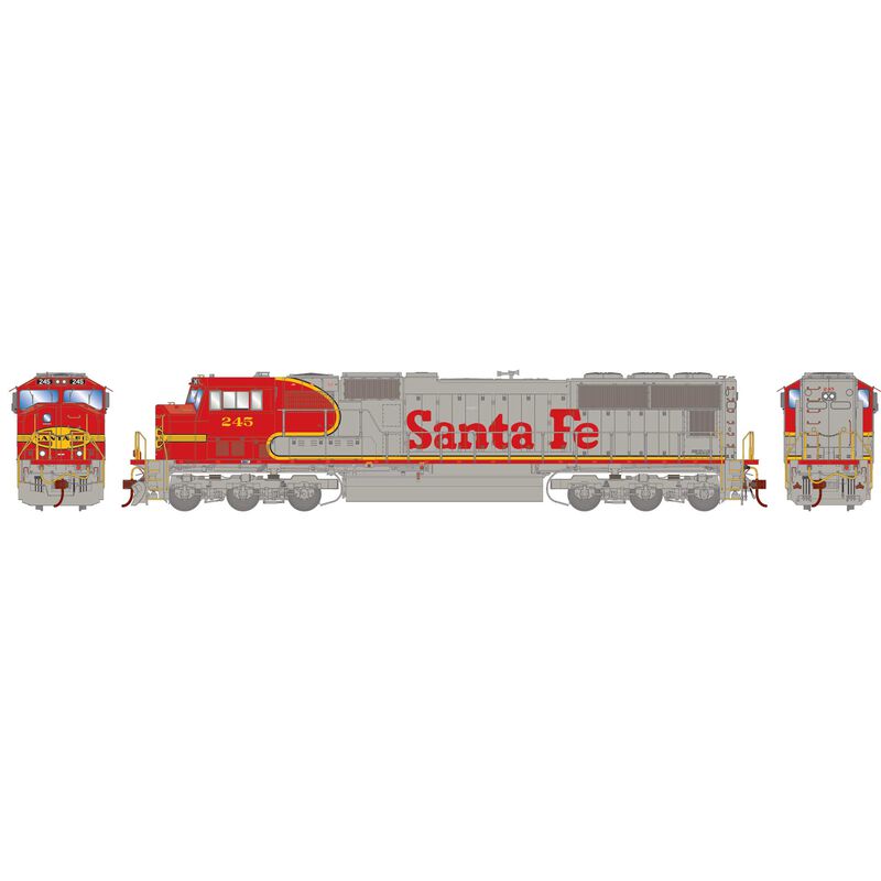 HO SD75M Locomotive, ATSF #245