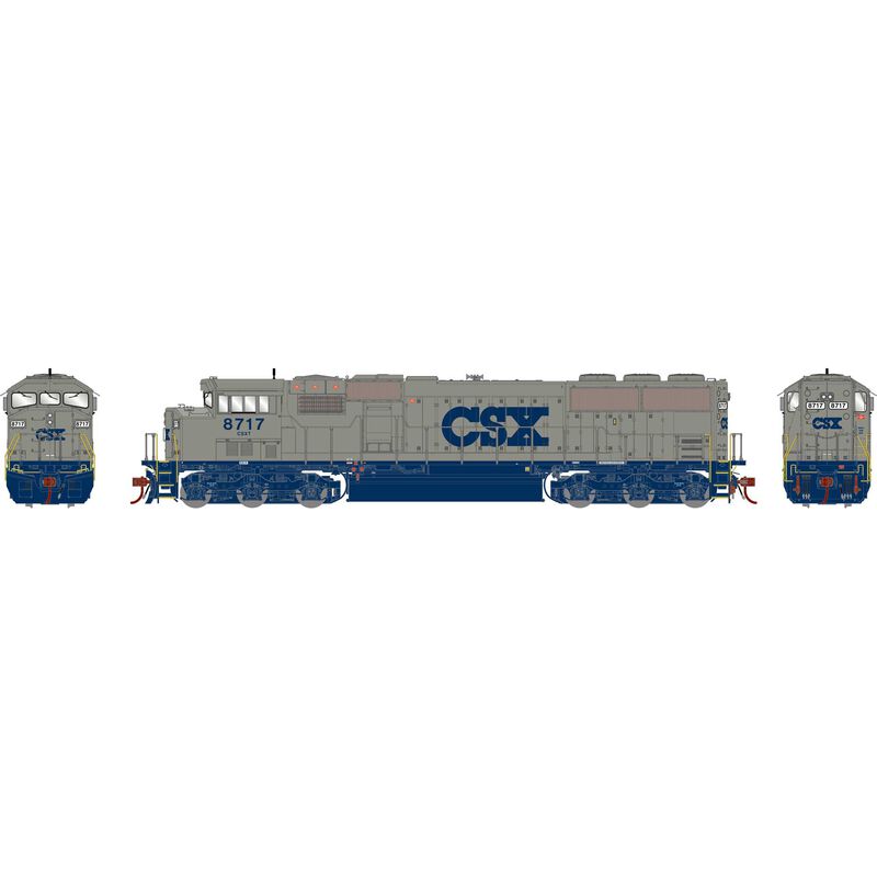 HO SD60M Tri-Clops Locomotive with DCC & Sound, CSXT #8717
