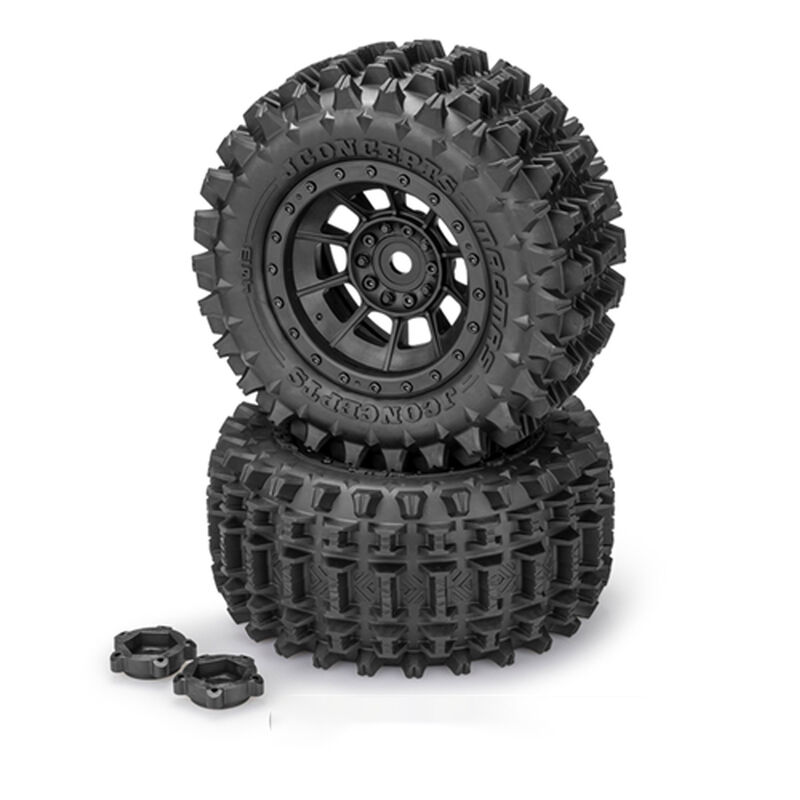 1/5 Magmas Pre-Mounted Monster Truck Tires, Platinum Compound (2)