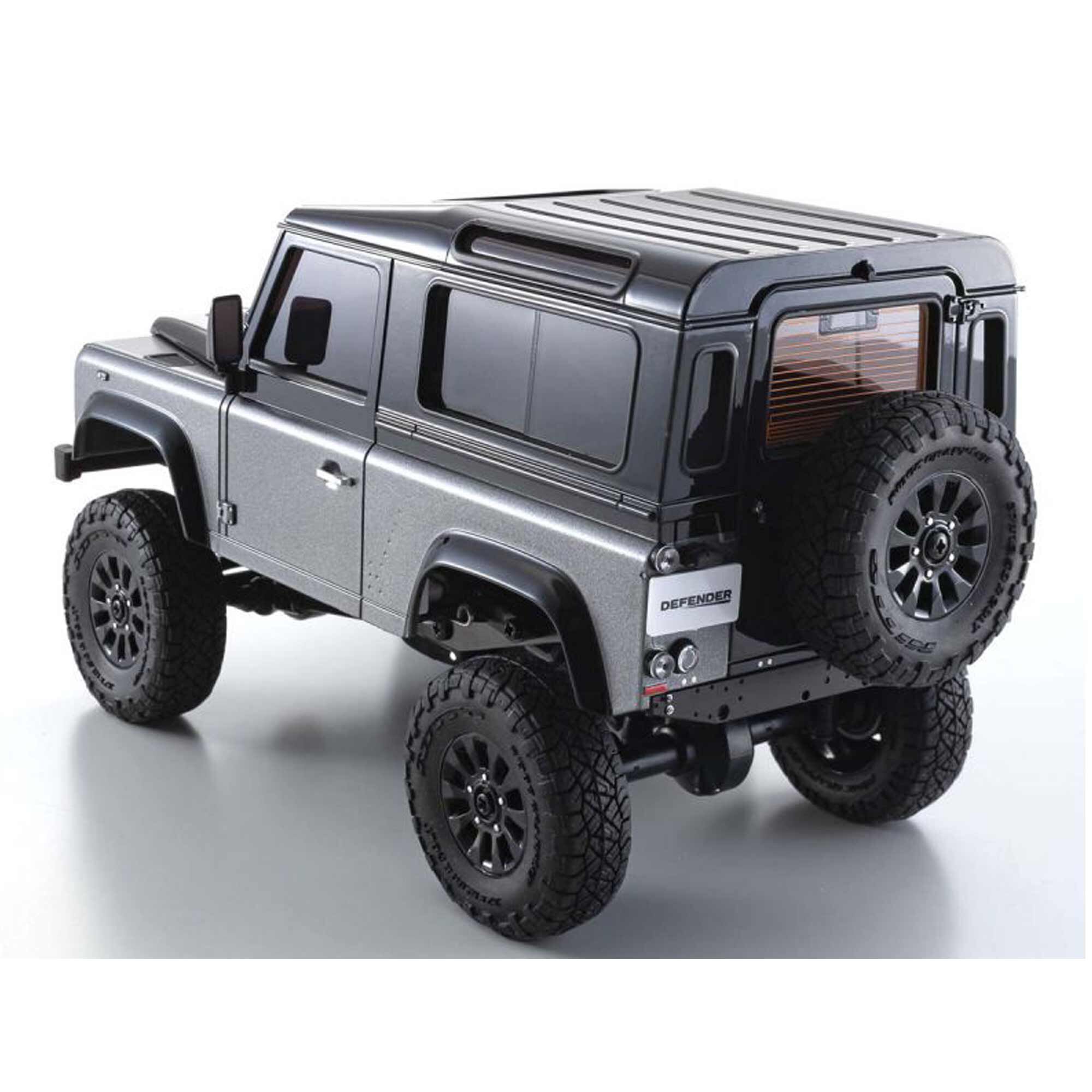 1/28 Land Rover Defender 90 Autobiography MINI-Z 4x4 Crawler RTR, Corris  Gray/Santorini Black