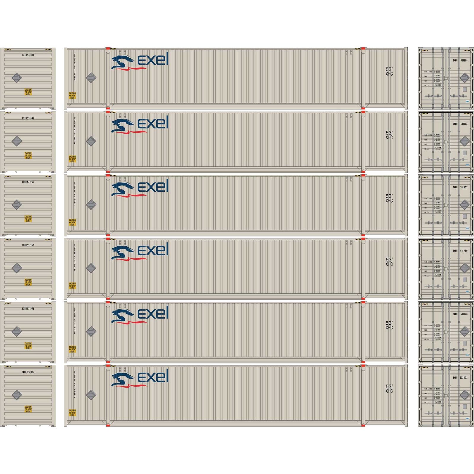 N 53' CIMC Container, Exel EXLU #1 (6)