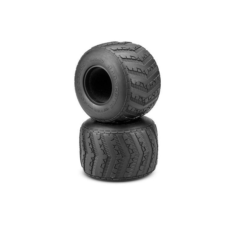 1/10 Launch 2.6” Monster Truck Tires with Inserts, Gold Compound (2)
