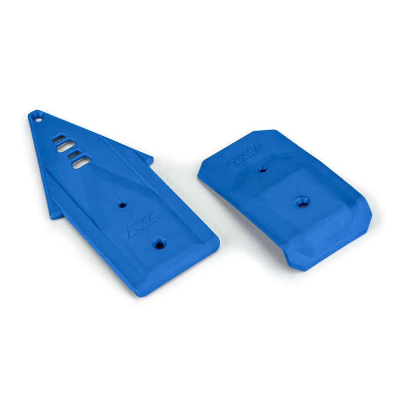 Bash Armor Front/Rear Skid Plates (Blue) for ARRMA 3S Vehicles
