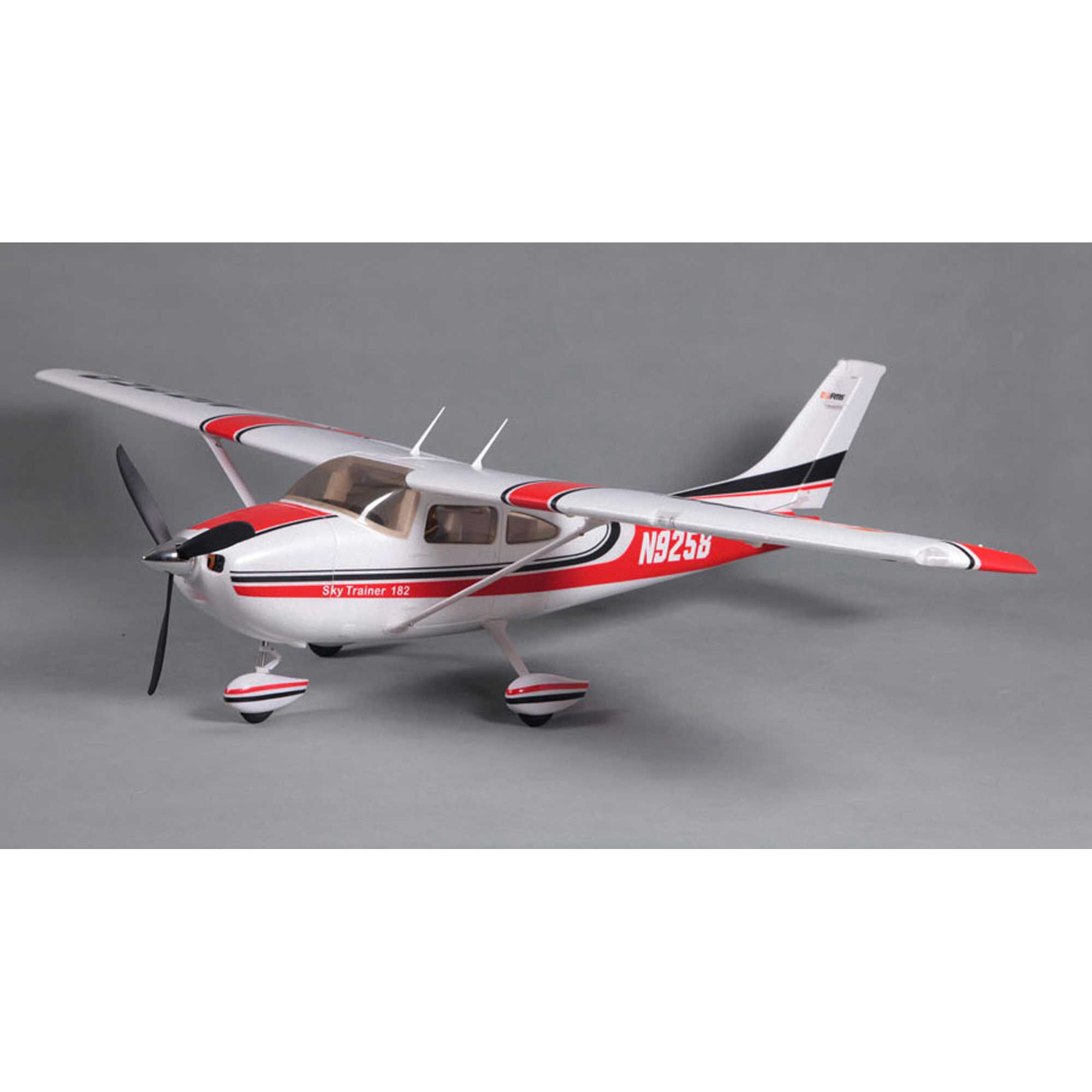 FMS Sky Trainer 182 PNP, 1400mm: Red | Horizon Hobby