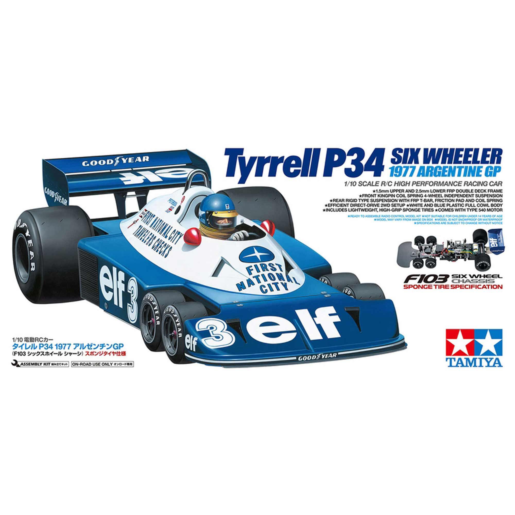 Tamiya 1/10 RC Tyrrell P34 6 Wheel 1977 Argentine (Limited Edition 