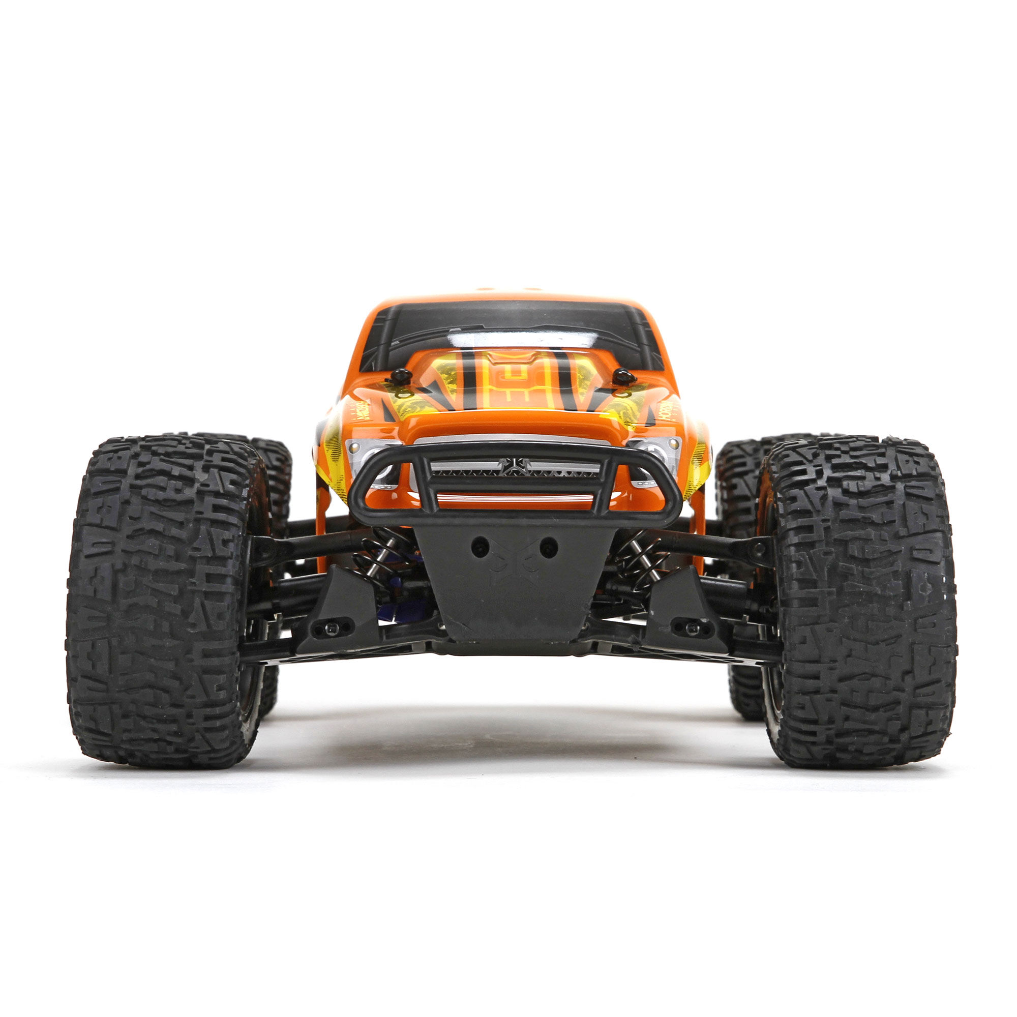 ECX 1/18 Ruckus 4WD Monster Truck RTR, Orange/Yellow | Horizon Hobby