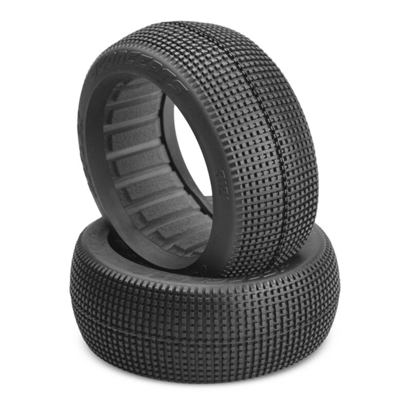 1/8 Reflex 83mm Buggy Tires with Inserts, Aqua A4 Compound (2)
