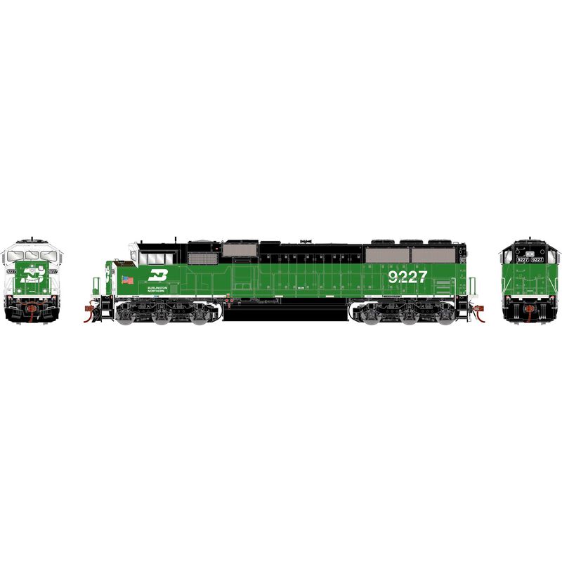 HO SD60M Tri-Clops Locomotive with DCC & Sound, BN #9227