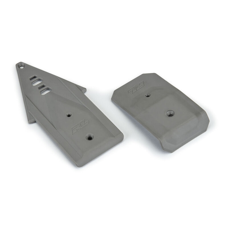 Bash Armor Front/Rear Skid Plates (Stone Gray) for ARRMA 3S Vehicles