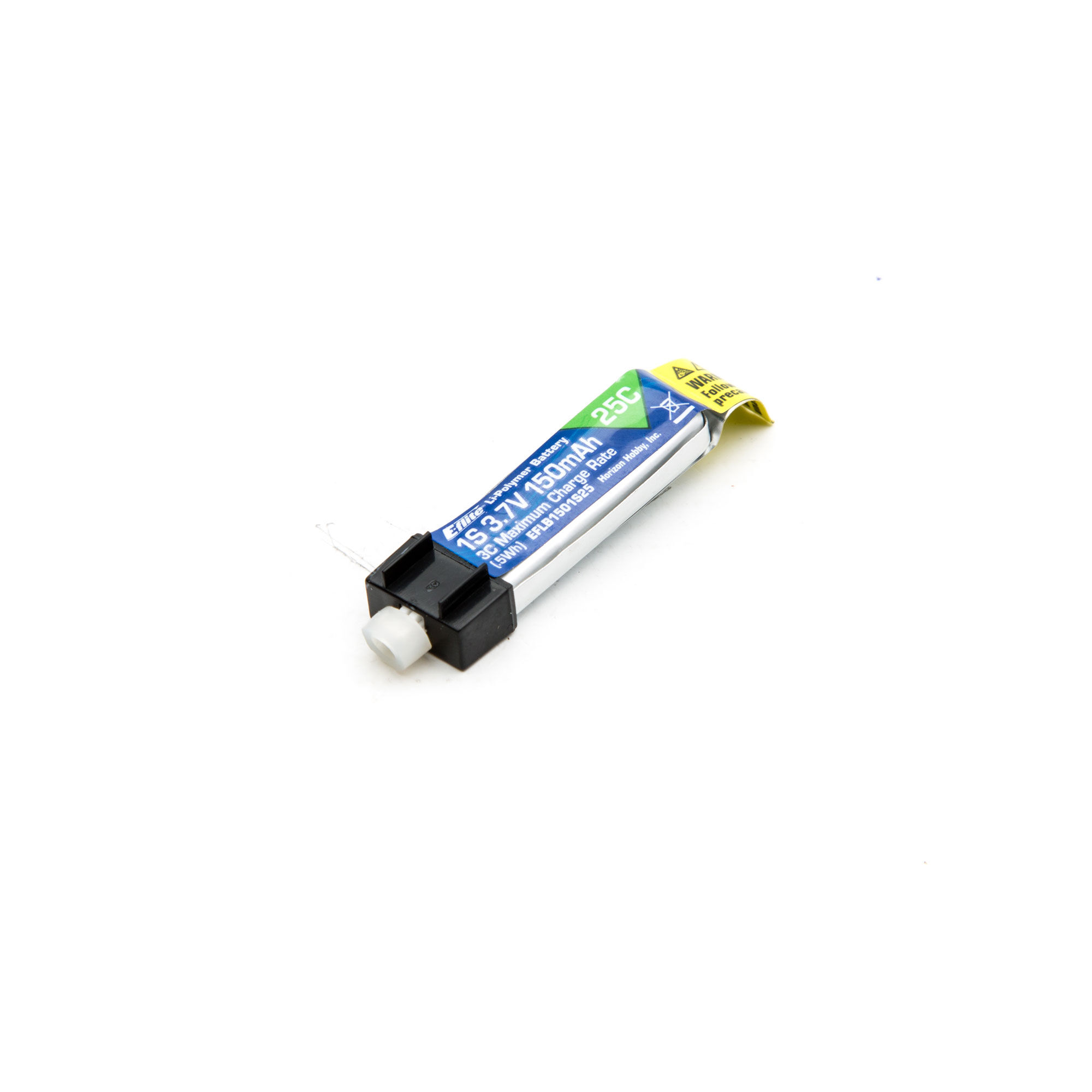 E-flite 3.7V 150mAh 1S 25C LiPo Battery: PH 1.25 (Ultra Micro