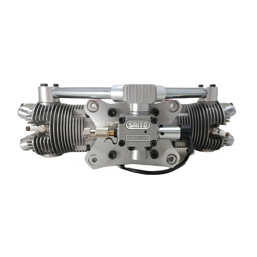 Saito Engines FG-41TS 41cc 4-Stroke Gas Twin-Cylinder Engine 