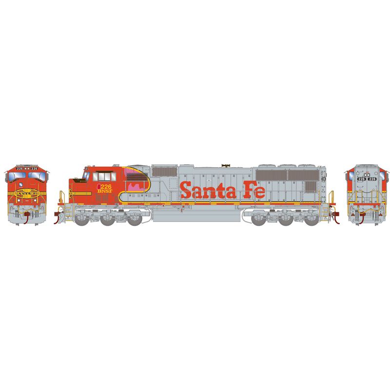 HO SD75M Locomotive with DCC & Sound, BNSF #226