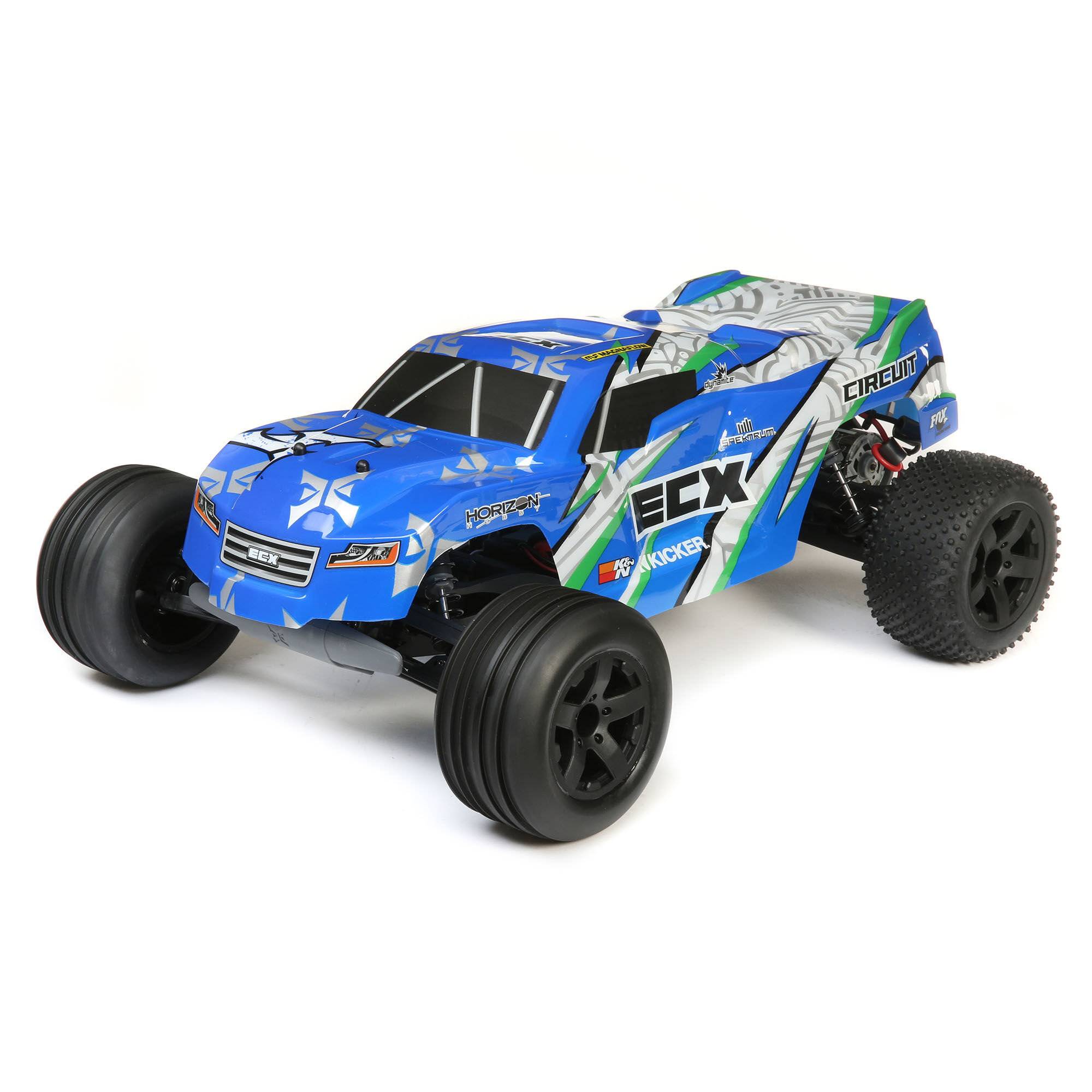 ECX 1/10 Circuit 2WD Stadium Truck Brushed RTR, Blue/White 