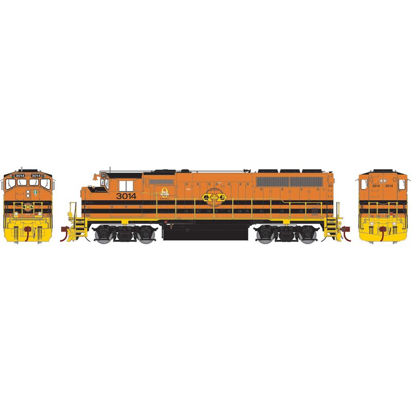 HO GP40-2L Locomotive, QGRY #3014