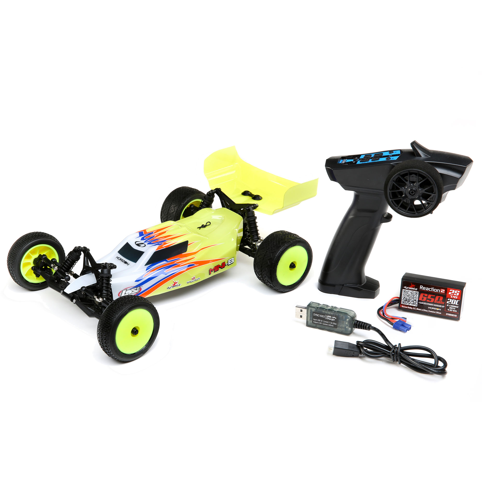 Losi Mini-B Brushed RTR 1/16 2 Wheel Drive Buggy LOS01016 Cars Electric Kit