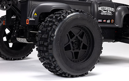 dBOOTS BACKFLIP TYRES for the BARRMA NOTORIOUS 6S