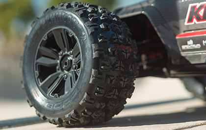 HIGH-TRACTION dBOOTS TIRES for the Arrma Kraton 4X4 RC Speed Monster Truck