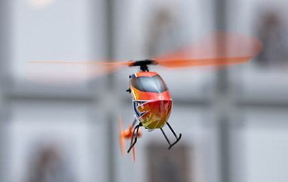 Use the optional-use Altitude Hold mode for the Blade Revolution 90 FP RC Helicopter