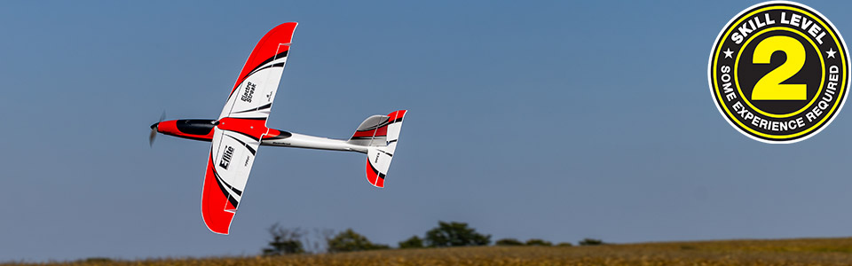 Skill Level 2 for the E-flite ElectroStreak 1.1m RC Airplane