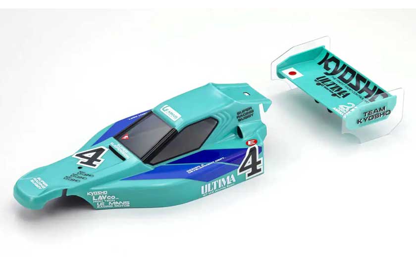 Teal, pre-painted Optima Pro body included with kit