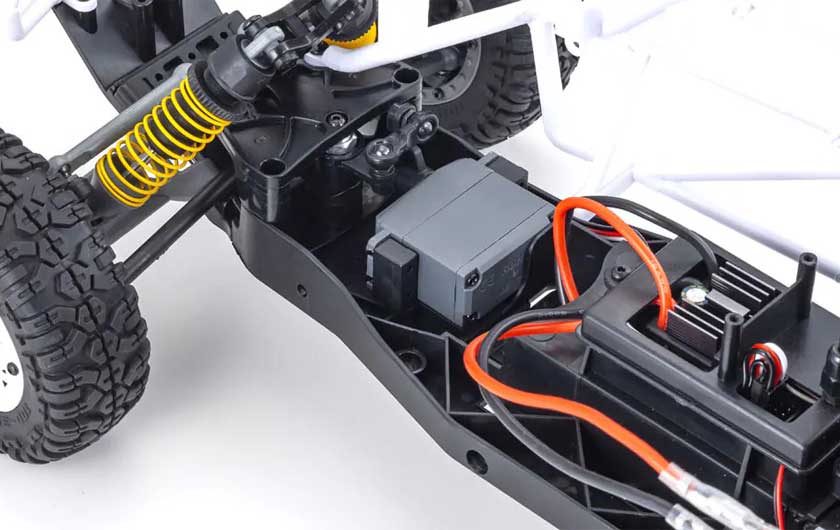 A steering servo is pre-installed for maximum steering performance