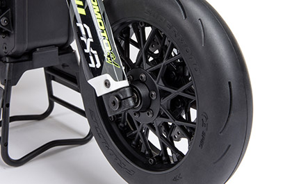 PRO-LINE RACING OE (ORIGINAL EQUIPMENT) SUPERMOTO STREET TYRES  for the Losi 1/4 Promoto-SM FXR Supermoto RTR RC Motorcycle