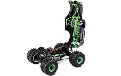 LMT 4X4 Solid Axle Monster Truck RTR, Grave DiggerGREEN | Losi