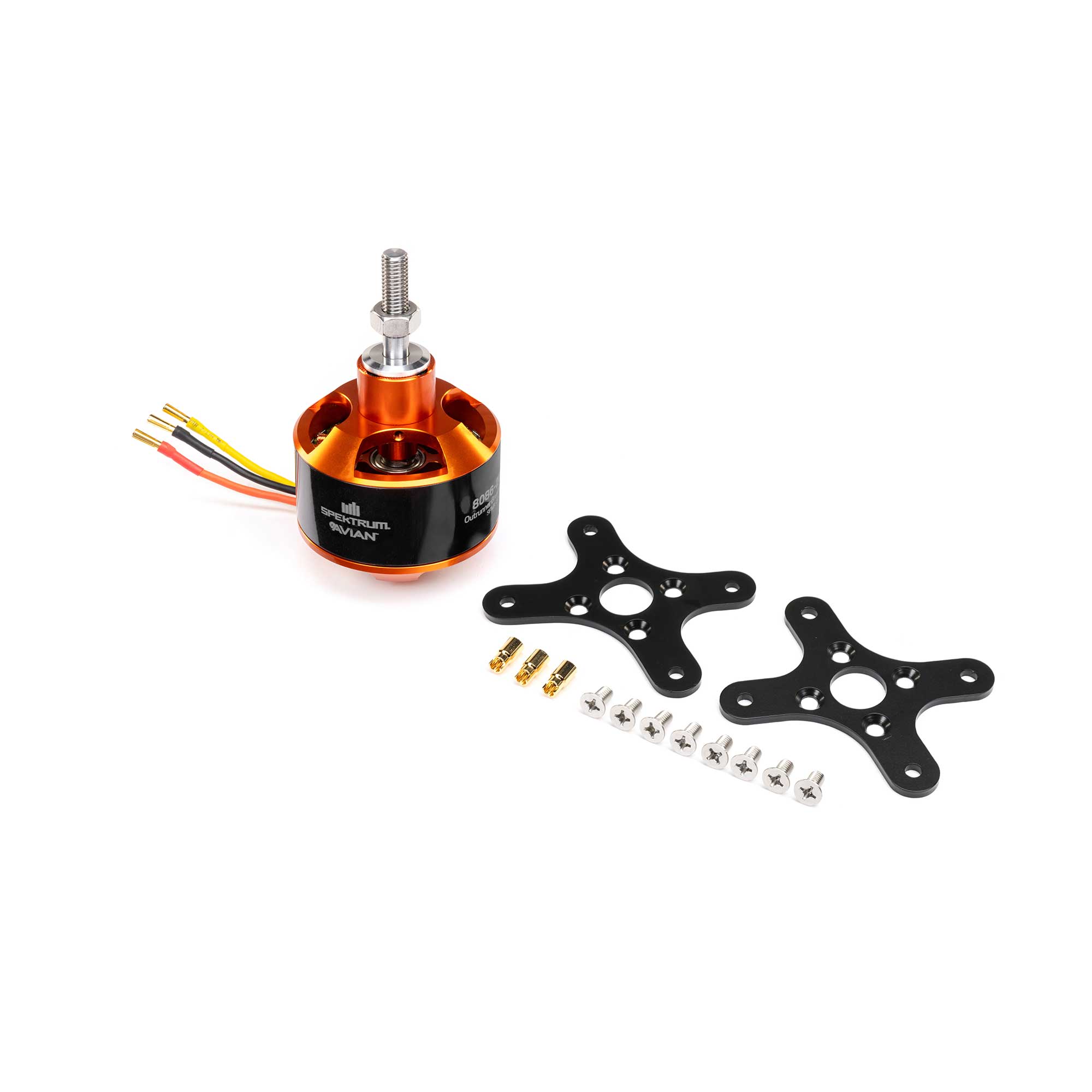 Avian Brushless Outrunner Motor, 8086-200Kv 24-Pole (40cc)