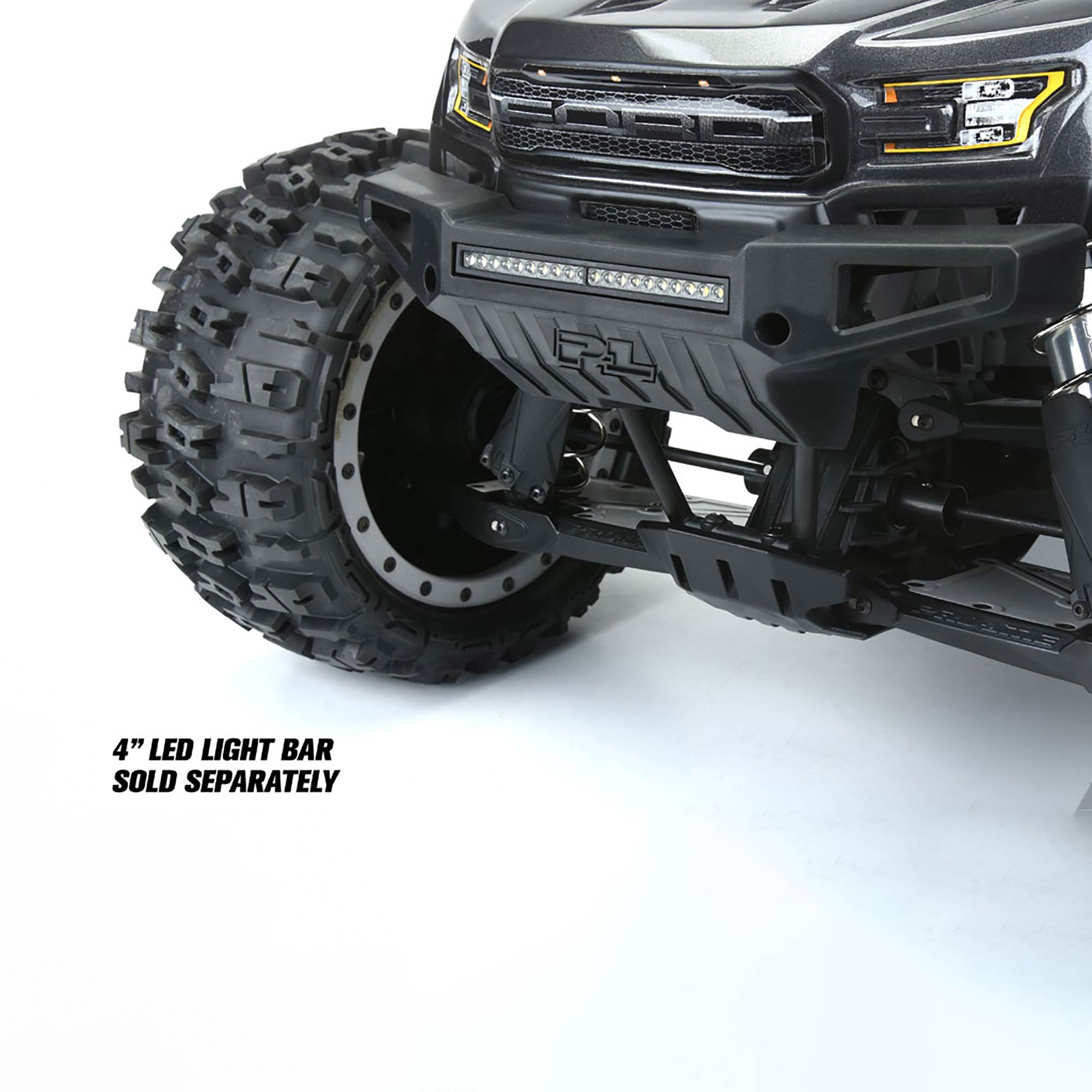 1/5 PRO-Armor Front Bumper with 4" LED Light Bar Mount for X-MAXX