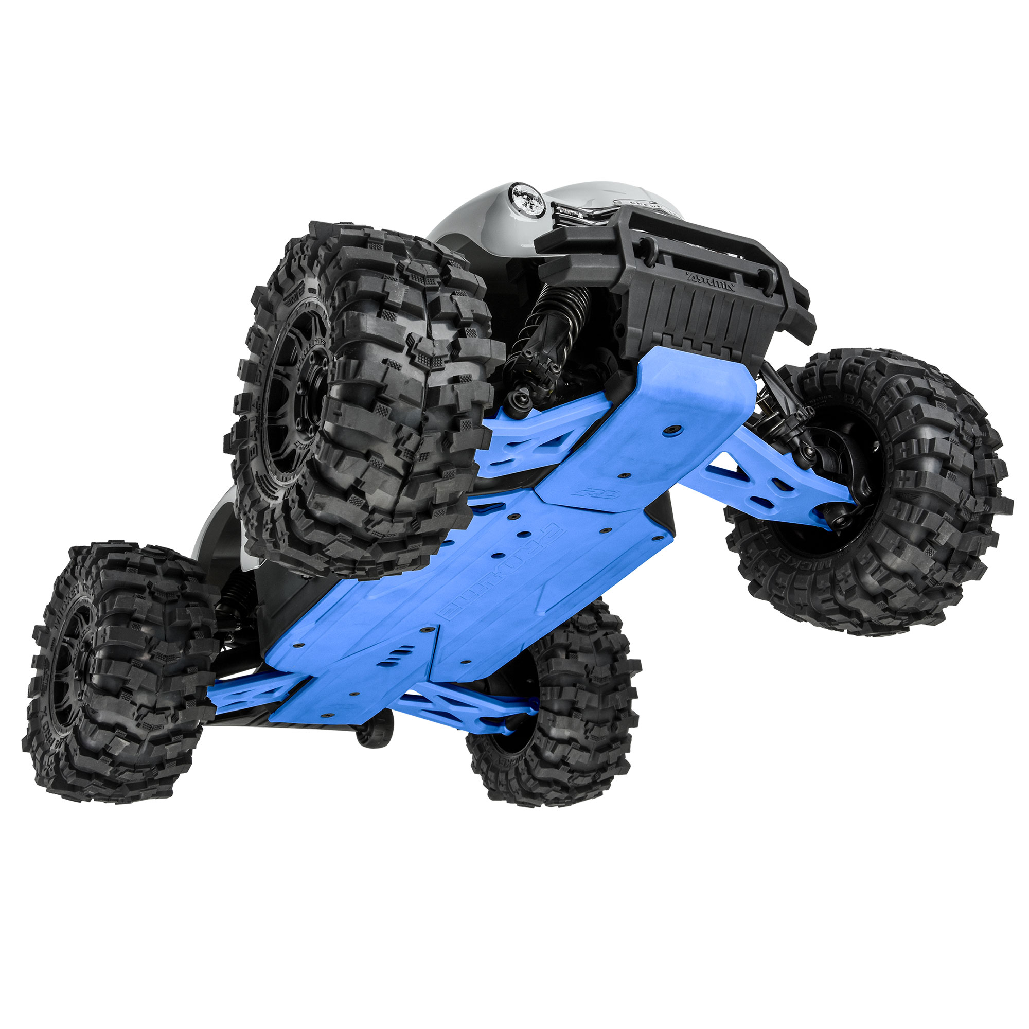 Bash Armor Front Suspension Arms (Blue) for ARRMA 3S Vehicles