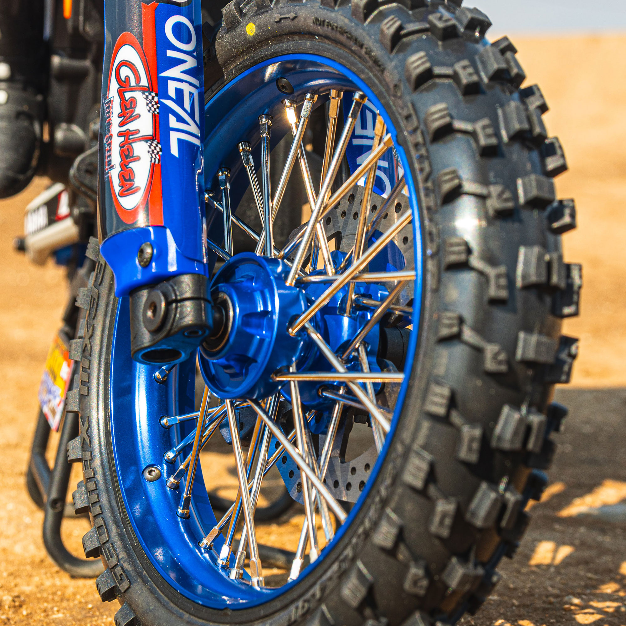 1/4 Pro-Spec Aluminum Front Rim Blue: Promoto-MX