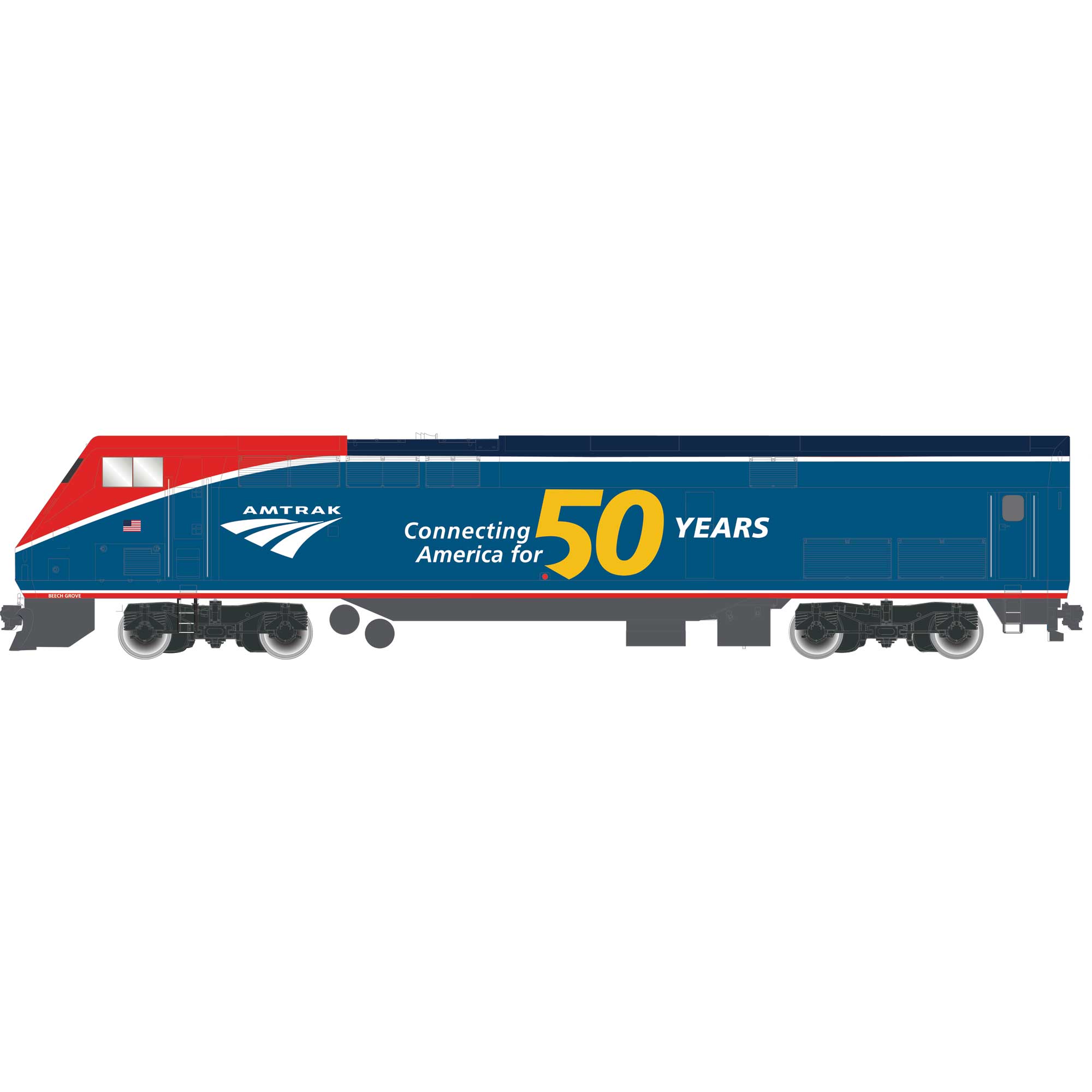 Athearn HO AMD103/P42, Amtrak/50th Anniversary PhaseVI #108 