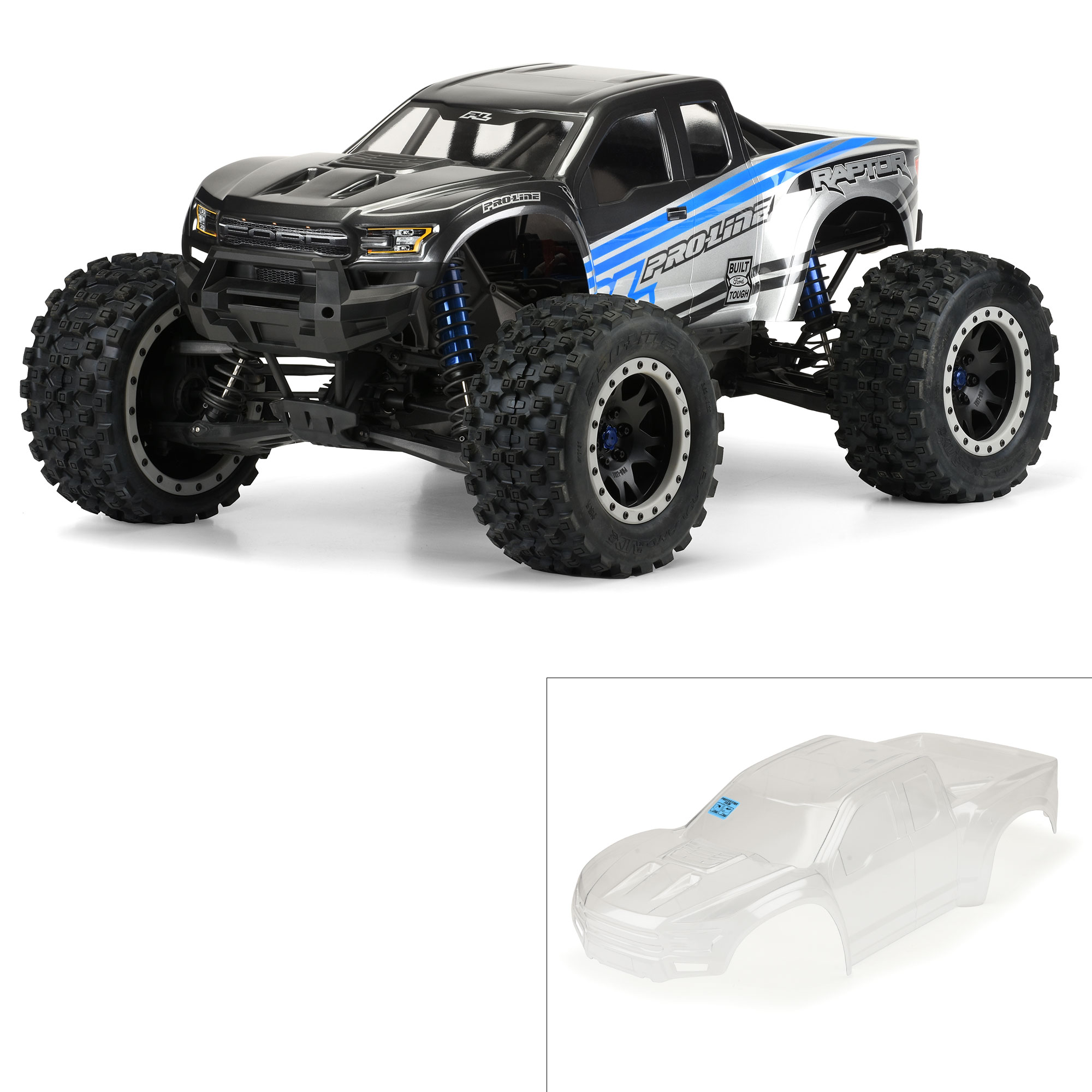 Pro-Line Racing 1/5 Pre-Cut 2017 Ford F-150 Raptor Clear Body: X 