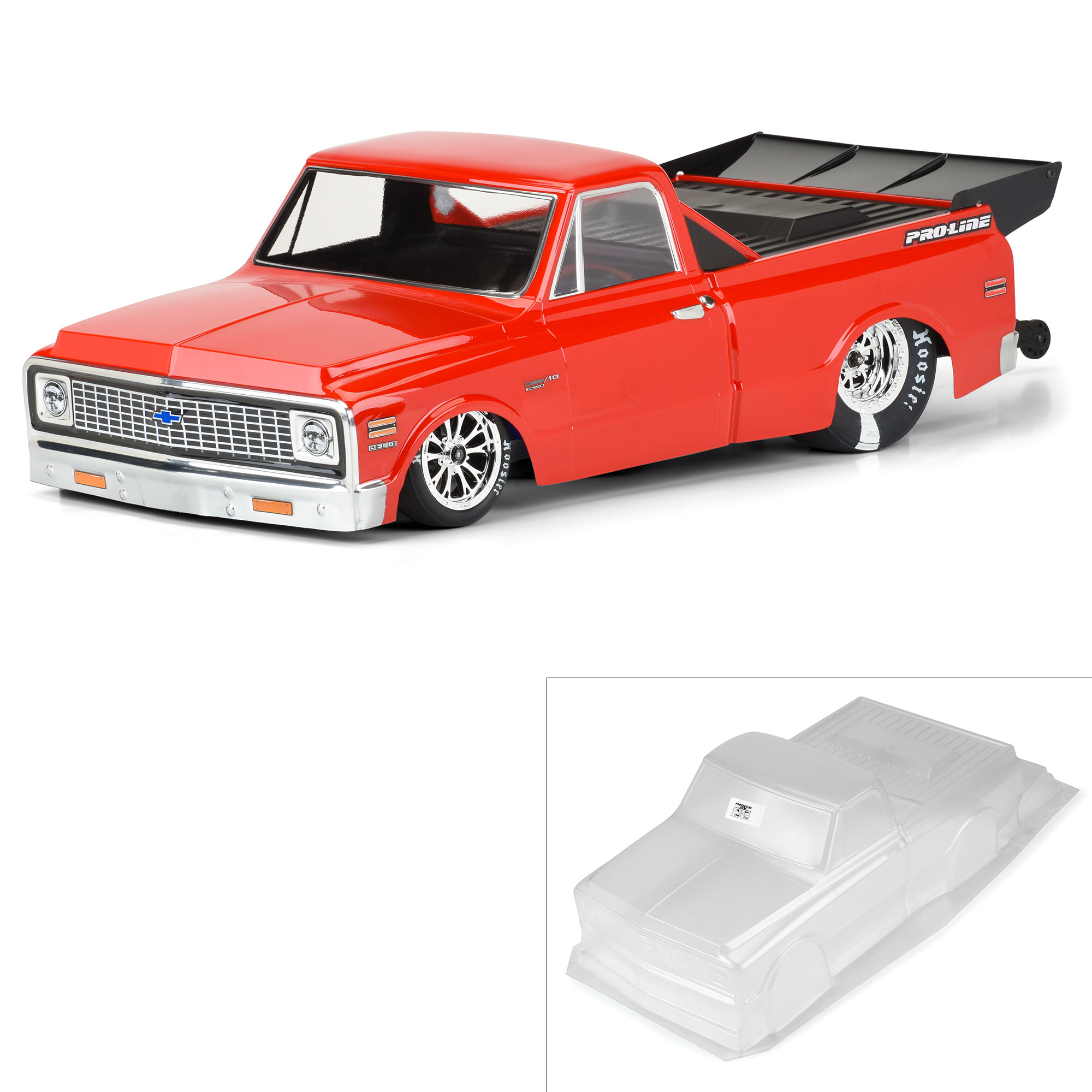 Pro-Line Racing 1/10 1972 Chevy C-10 Clear Body: Drag Car 