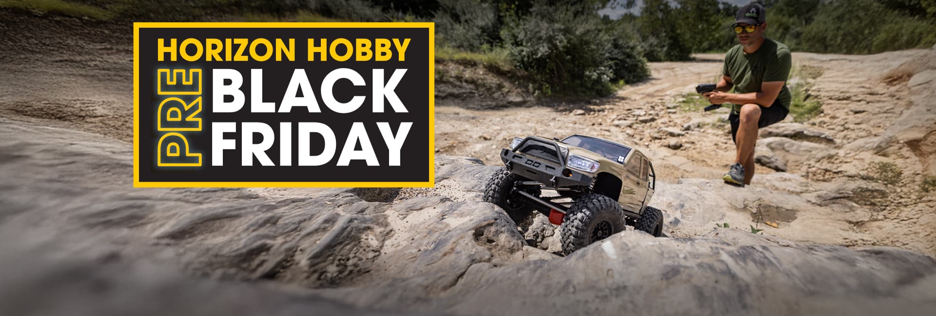 Shop the Pre-Black Friday Sale for great RC deals on ARRMA, Axial, Losi, E-flite, Blade, HobbyZone, Pro Boat and Spektrum!